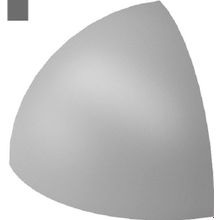 Угловой элемент Paradyz Inwesta Gamma Grafitowa Profil wypukly E Mat 0,3х0,3