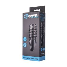 ToyFa Открытая дымчатая насадка с точками и рёбрами ToyFa XLover - 11,5 см.