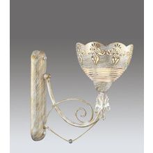 Бра декоративное FARFALLA белый зол.патина стекло с метал.декор. декор. цепочки E27 1*60W 220V арт.3143 1W