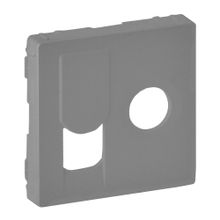 Valena LIFE.Лицевая панель розетки TV-RJ45.Алюминий | код 754832 | Legrand