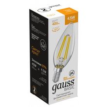 Gauss Лампа светодиодная Gauss Basic Filament 1031115 ID - 430436