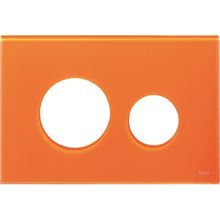 Лицевая панель TECEloop, стекло, цвет - оранжевый