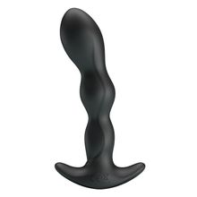 Baile Черный анальный стимулятор простаты с вибрацией Special Anal Massager - 14,5 см.