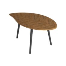 Слайн Стол журнальный Калифорния Берли (12 мм) дуб американский