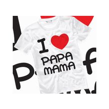 Футболка люблю маму с папой