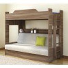 Кровать детская двухъярусная с диваном