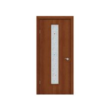 Дверное полотно, Фрегат, ПО-02, Итальянский орех, ост. Абстракта (2000 х 800 мм.)