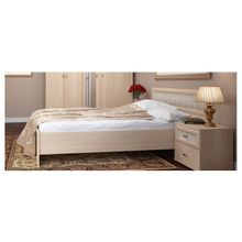 Кровать Милана Дуб (Глазов) (Размер кровати: 160Х200, Цвет: Дуб беленый)