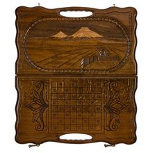 Нарды резные "Арарат и Хор Вирап" с ручкой 50