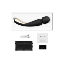 Lelo Черный вибромассажёр Lelo Smart Wand 2 Large - 30,4 см. (черный)