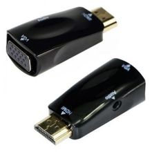 Адаптер HDMI M - VGA F + Audio, Cablexpert (A-HDMI-VGA-02)