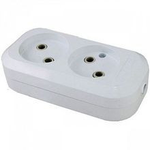 Колодка розеточная   2-местный, белый, SQ1806-0012 |  код. SQ1806-0012 |  TDM