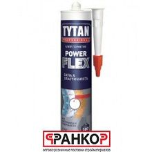 Клей монтажный "Tytan professional" Power Flex акрилатный, белый 290 мл. (12 шт уп.)