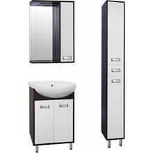 Тумба с раковиной Style Line Эко Стиль W №9 55 белая, венге