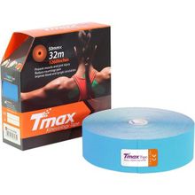 Тейп кинезиологический Tmax 32m Extra Sticky Blue арт. 423228 голубой