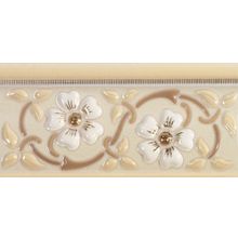 Бордюр Almera Ceramica Orleans Cenefa Tarragone Gold Vanilla 75х150