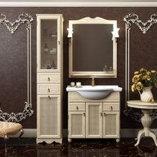 Opadiris Тумба с раковиной Тибет 80 белая