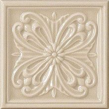 Vallelunga & Co. Rialto Beige Formella Floreale 15x15 см