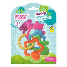 LUBBY Набор игрушек-погремушек LUBBY "Геометрия с животными" 14789