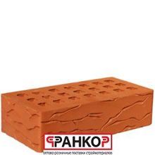 Кирпич лицевой красный "Кора Дуба" , 1НФ М-150 (420 шт.) Braer