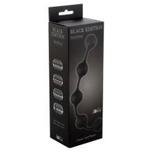  Чёрная анальная цепочка Classic Anal Beads - 31,5 см.