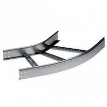 Угол горизонтальный 45º 100x500 R600, цинк-ламельный (упак. 1шт) |  код. LC0165ZL | DKC