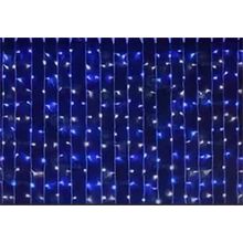Rich LED RL-CS2*1.5-T BW Уличный светодиодный Занавес 2x1.5 м, синий+белый, пост свечение, провод прозрачный
