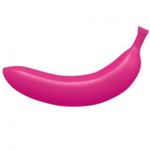 Розовый вибратор-банан Oh Oui! - 17,5 см. (238256)