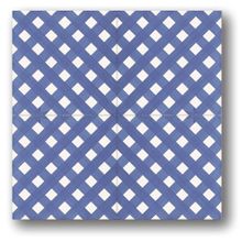 Arcea Classico Vietri Righe Intreccio Azzurro 20x20 см