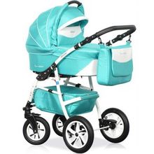 Caretto 2 в 1 Adriano бирюза белая кожа