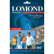 Фотобумага Lomond суперглянцевая (1103102), Super Glossy, 10х15 см, 260 г м2, 20 л.