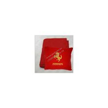  Плед в чехле Ferrari красный вышивка золото