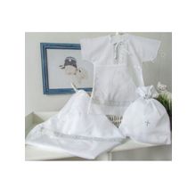 Makkaroni Kids для мальчика 3 предмета белый серебро