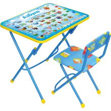 Комплекты детской складной мебели Ника КУ1 Азбука (стол+стул мягк) КУ1 9