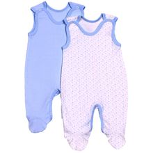 Kiddy bird 2 шт голубой звезды однотон