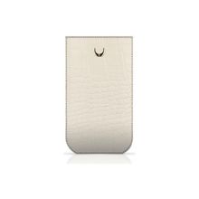 Чехол для iPhone 4 и 4S BeyzaСases Strap Classic, цвет croco white (BZ16488)