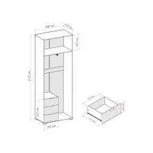 Шкаф платяной Терра ШК-822