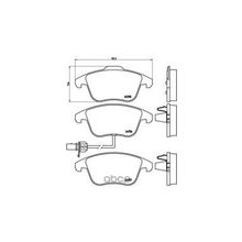Колодки Тормозные Дисковые | Перед | Audi A4 (8k2, B8) 1.8 Tfsi 11.2007 - 03.2012 <=> Audi A4 (8k2, B8) 1.8 Tfsi Quattro 11.2011 - 12.2015 Brembo арт. P85113