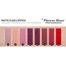 Матовая жидкая помада для губ #03 оттенок Серо-малино-розовый Pierre Rene Matte Fluid Lipstick 6мл