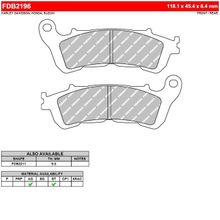 FERODO Тормозные колодки FERODO FDB2196SM
