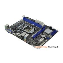 Мат. плата ASRock H61M-HVS &lt;S1155, iH61, 2*DDR3, PCI-E16x, SVGA, HDMI, SATA, Lan, mATX, Retail&gt;