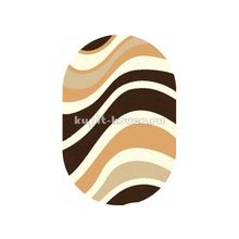 Российский ковер Шагги Ультра s607_beige_oval, 2 x 5