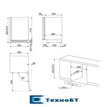 Встраиваемый винный шкаф Smeg CVI638LWN2