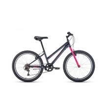 Подростковый горный (MTB) велосипед MTB HT 24 low серый розовый 14" рама