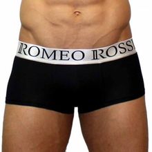 Romeo Rossi Мужские трусы-хипсы с широким поясом (XXXL   черный)