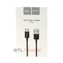 Data кабель USB HOCO X23 USB Type C, 1 метр, черный