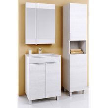 Aqwella Тумба с раковиной Бриг 60 сосна магия, с дверцами