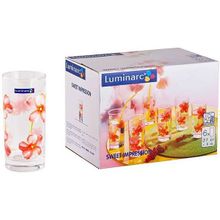 Стаканы высокие Luminarc SWEET IMPRESION 270мл 6шт ОАЭ L2220