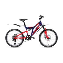 Велосипед FORWARD ALTAIR MTB FS 20 2.0 disc синий (2018)