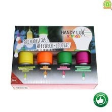 Беспроводные светодиодные лампочки со шнурком Handy lux Colors, 4 шт